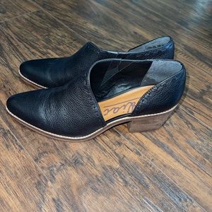 Zodiac Leather Maddie Half d'orsay Bootie Size 9 1/2